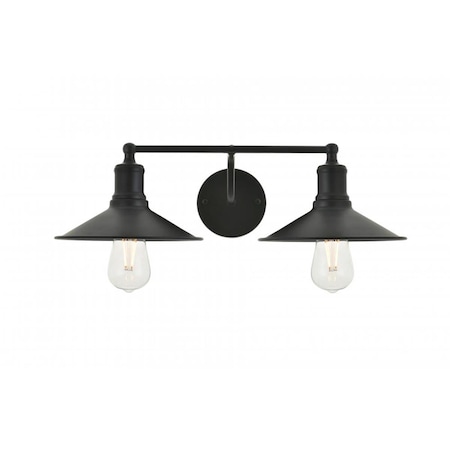 Cling Etude 2 Light Black Wall Sconce CL2222484